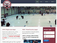 Tablet Screenshot of eaststpaulcurlingclub.net